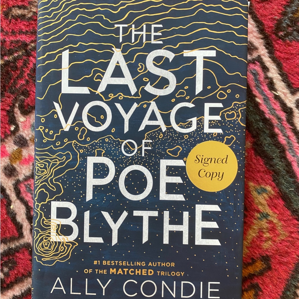The Last Voyage of Poe Blythe - Blue and Gold Art Print